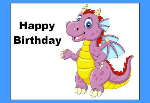 Mystical Dragon Edible Icing Image